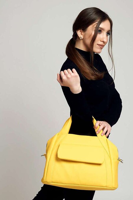 Жіноча спортивна сумка. Спортивні. Колір: жовтий. #8045034