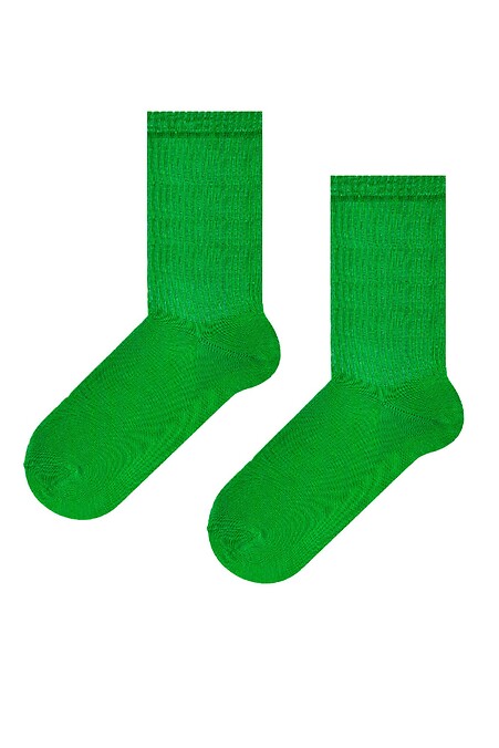 Шкарпетки Зелені з гумкою по довжині - #8041108