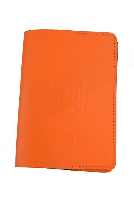 Шкіряна обкладинка для паспорту Весна. Гаманці, Косметички. Колір: помаранчевий. #8046265