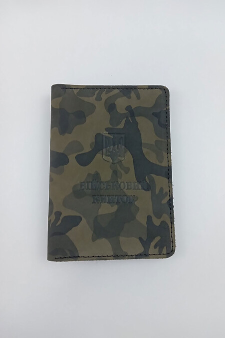 Обкладинка для документів "Військовий квиток". Гаманці, Косметички. Колір: зелений. #8046285