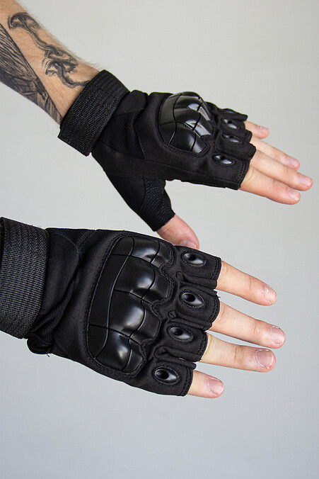 Тактические перчатки Gloves TT. Перчатки. Цвет: черный. #8015696