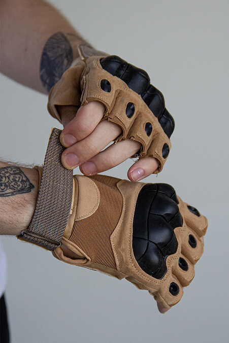 Тактические перчатки Gloves TT. Перчатки. Цвет: бежевый. #8015698