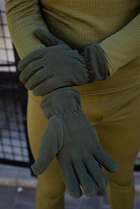 Зимние тактические перчатки. Перчатки. Цвет: зеленый. #8048835