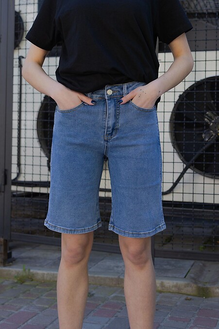 Damskie jeansowe szorty Sali - #8049004