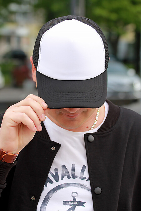 LKW-Kappe. Hüte. Farbe: das schwarze, weiß. #5555007