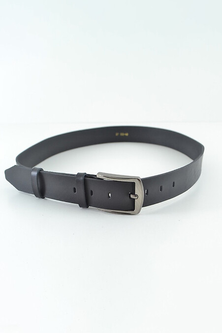 Men's leather belt 100 cm.. Belts. Color: black. #8046009