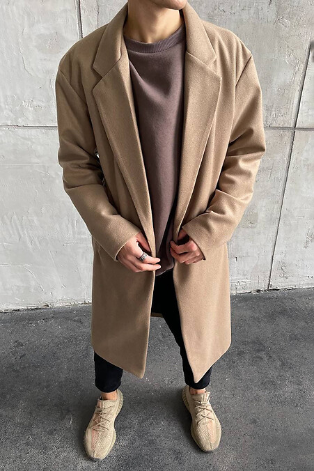 Men's coat. Outerwear. Color: beige. #8050010