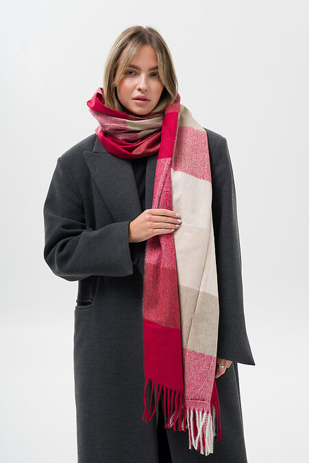 Жіночий Шарф У Клітинку Terner Red. Шарфи. Колір: червоний, multi-color. #8056012