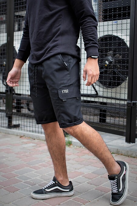 Glory Reflektierende Cargo-Shorts. Kurze Hose. Farbe: das schwarze. #8048017