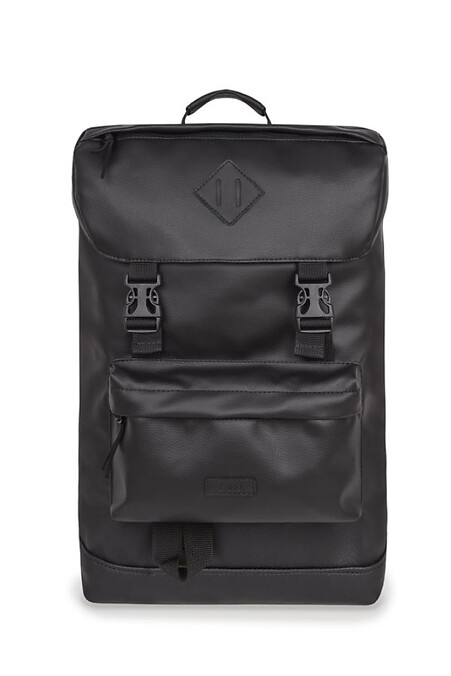 Рюкзак CAMPING BACKPACK / еко-шкіра чорна 3/20. Рюкзаки. Колір: чорний. #8011019