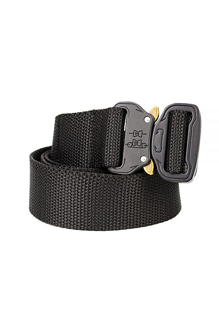 Men's belt with tactical buckle 130 cm.. Belts. Color: black. #8046020