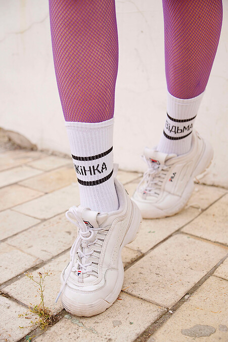 Шкарпетки Жінка Відьма. Гольфи, шкарпетки. Колір: білий. #8041021