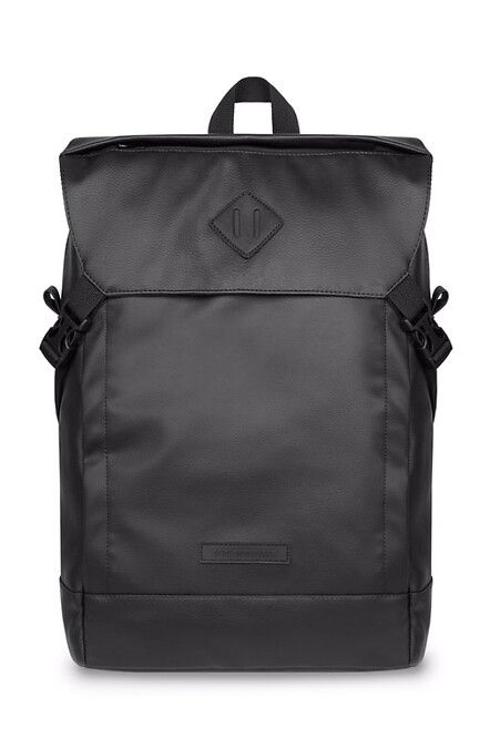 Backpack CAMPING-2 | eco-leather black matte 4/20 - #8011023