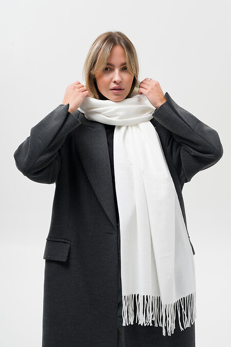 Szalik damski Registered White - #8056024