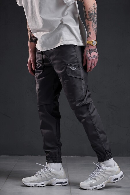 Cargo pants Bayraktar. Trousers, pants. Color: gray. #8055025