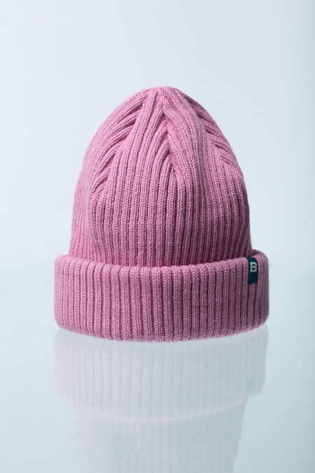 Базова коротка шапка. Головні убори. Колір: рожевий. #8023026