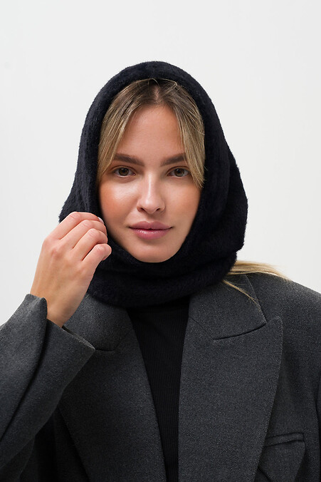 Schwarze Meteora-Wollhaube für Damen - #8056027