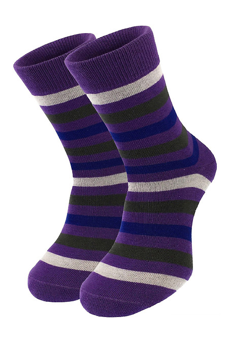 Полосатые носки цветные Fioli. Гольфы, носки. Цвет: фиолетовый. #2040033
