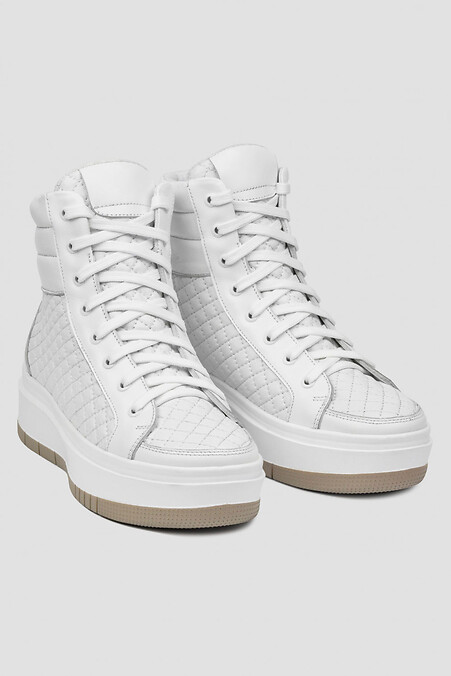 Autumn high white shoes - #4206033