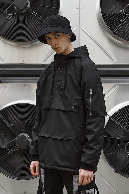 Wildscar anorak jacket. Outerwear. Color: black. #8043038