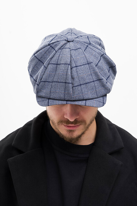 Чоловіча Кепка Хуліганка У Клітинку Alfi Blue - #8056039