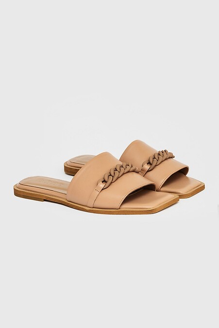 Women's leather slippers - #3200040
