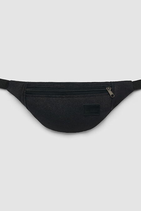 Black Glitter Banana. Belt bags. Color: black. #8040046