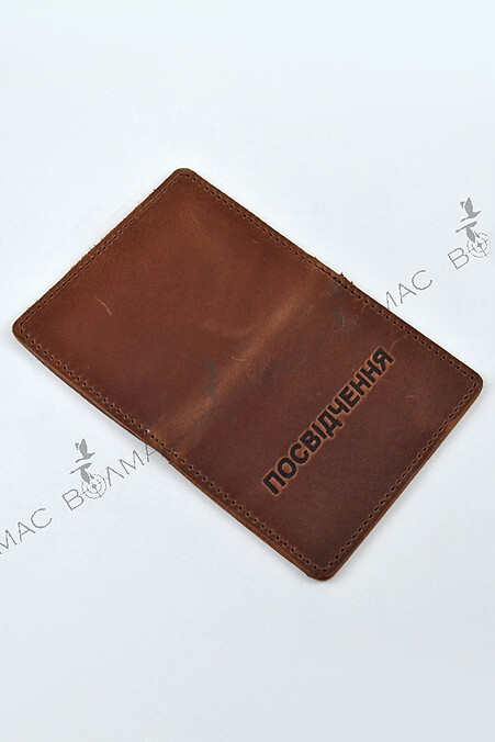 Cover ID card format "Certificate". Wallets, Cosmetic bags. Color: brown. #8046050