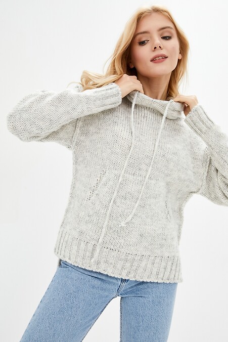 Bluza damska. Kurtki i swetry. Kolor: biały. #4038051