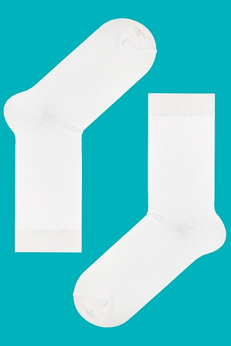 Socks White plain r. Golfs, socks. Color: white. #8041051