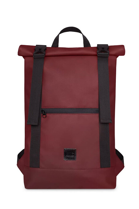 Backpack HOLDER | eco-leather burgundy 1/21. Backpacks. Color: red. #8011053