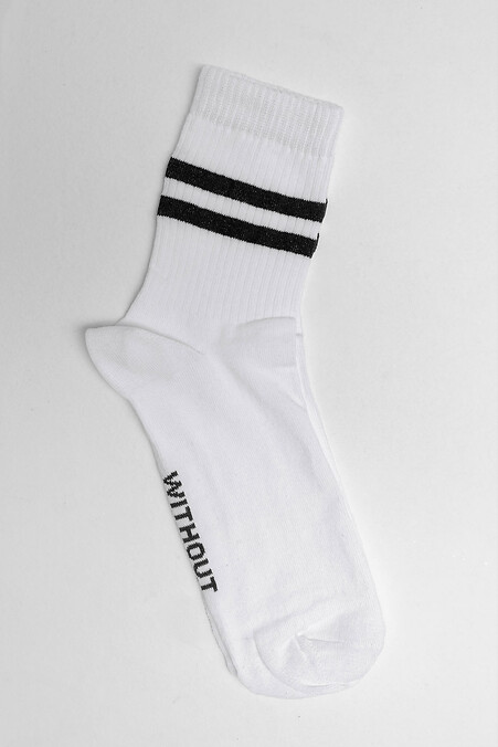Logo socks. Golfs, socks. Color: white. #8055055