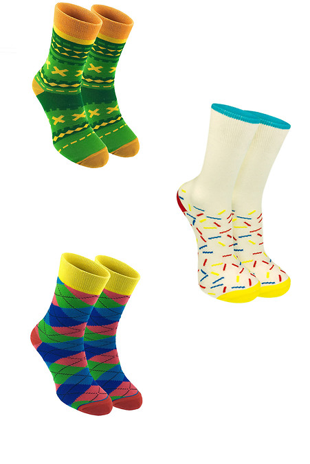 A set of socks as a gift for women. Golfs, socks. Color: multicolor. #2040056