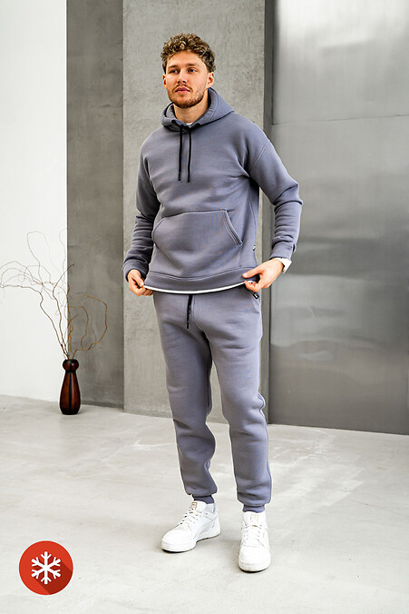 Męski ciepły kombinezon sportowy Classic 3 Grey - #8034058