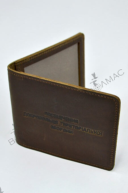 Cover for documents Krazy leather "Territorial defense volunteer card" - #8046058