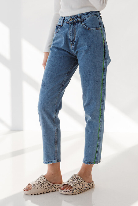 Dżinsy damskie. Spodnie jeansowe. Kolor: niebieski. #4009060