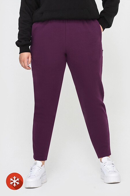 Ocieplane spodnie MIS. Spodnie. Kolor: purpurowy. #3041061