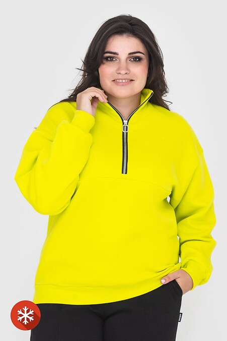 Warm jacket KAROLINA. Jackets and sweaters. Color: yellow. #3041065