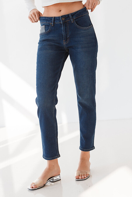Dżinsy damskie. Spodnie jeansowe. Kolor: niebieski. #4009067