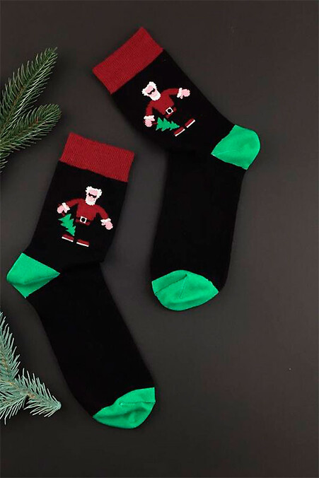 Новогодние носки Плохой Санта - #8041070