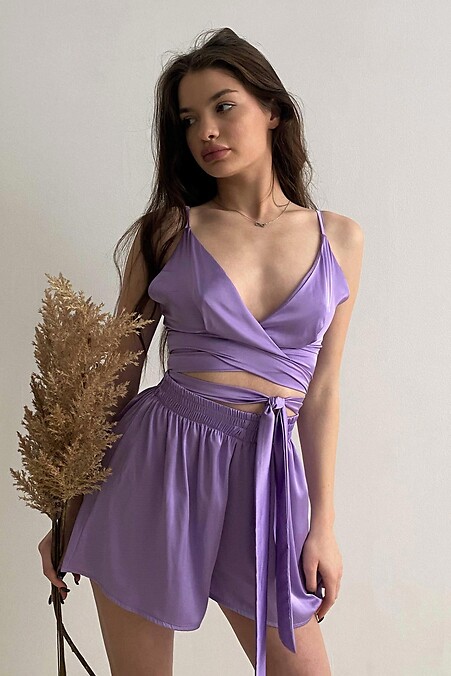 Women's pyjamas: smelly top + shorts - #8055070