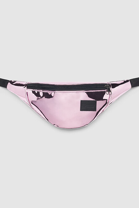 Pink Chrome Belt Bag. Belt bags. Color: pink. #8050076