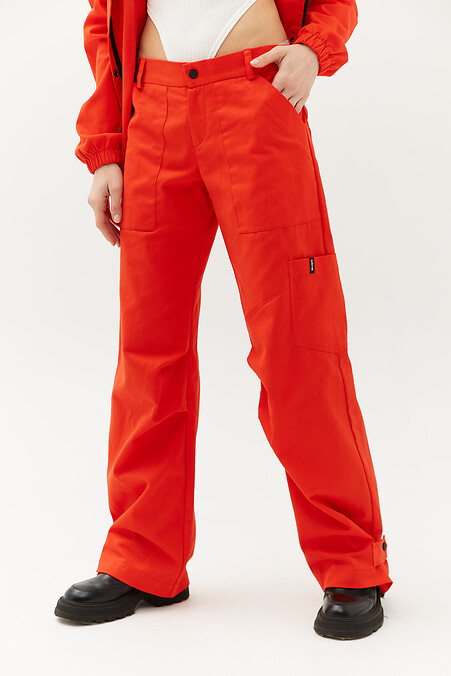 BAGGI pants. Trousers, pants. Color: red. #3040077