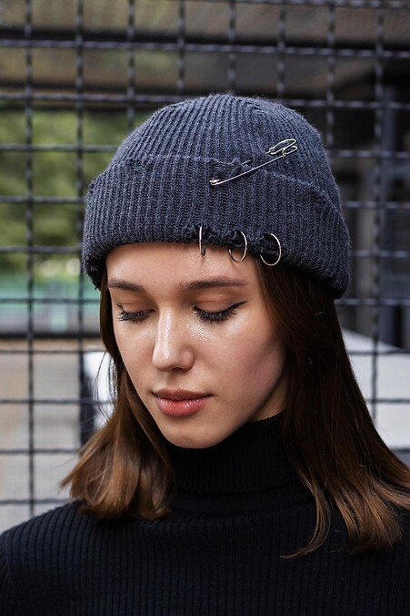 Ripped Beanie Hat Destroyed - #8049077