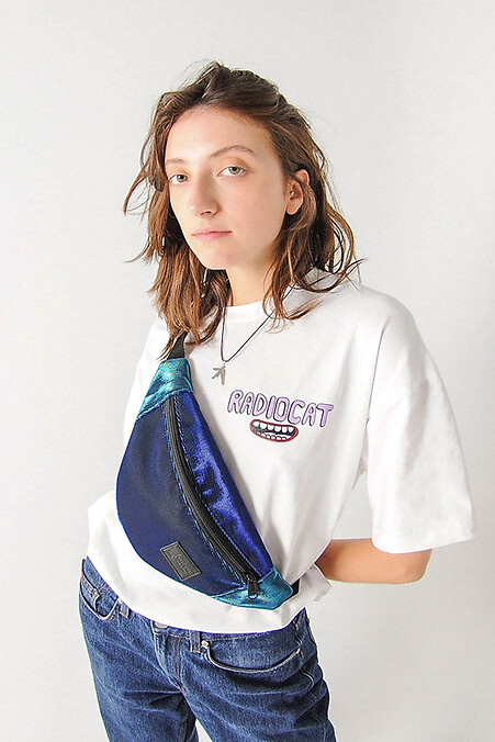 Swap Deep Blue&Turquoise Belt Bag. Belt bags. Color: blue. #8050077