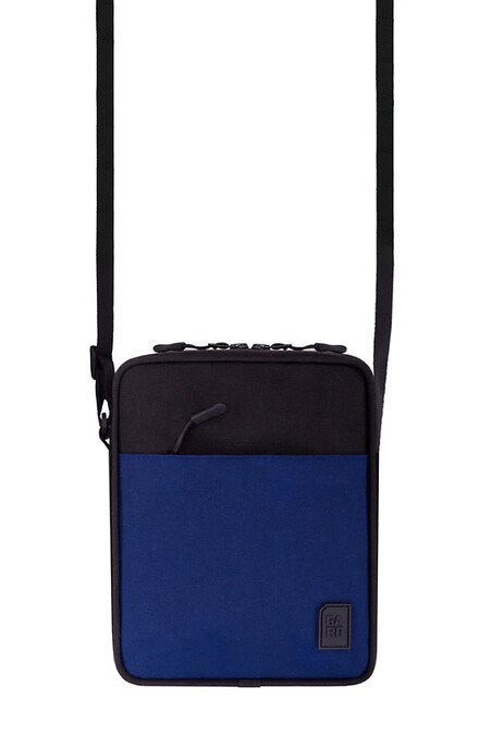 Сумка CORDURA 1000D MESSENGER MINI-3 | черный с синим карманом 4/19 - #8011078