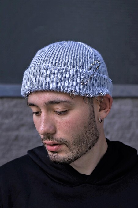 Ripped Beanie Hat Destroyed - #8049082