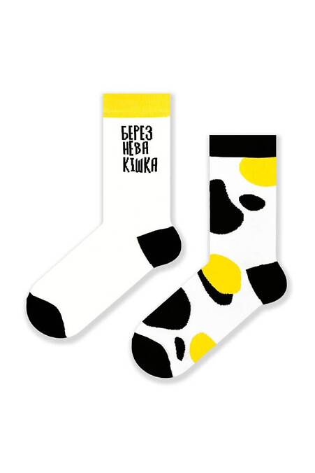 Шкарпетки "Березнева кішка". Гольфи, шкарпетки. Колір: білий. #8041086
