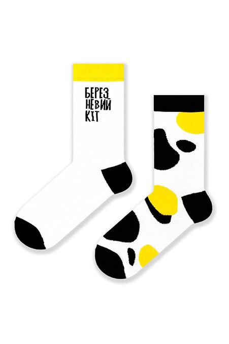 Socks "Birch whale". Golfs, socks. Color: white. #8041087