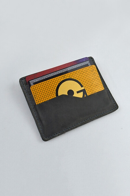 Cardholder #2 leather "Crazy" - #8046095